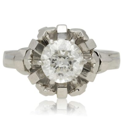 VINTAGE SOLITAIRE NATURAL DIAMOND RING 1.25CTS