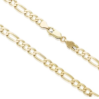 VINTAGE 9CT GOLD 18″ FIGARO NECKCHAIN - 1991