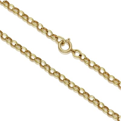 VINTAGE 9CT GOLD 30″ LONG SOLID BELCHER NECKCHAIN - 1979