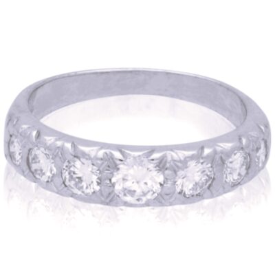 PRE-OWNED 18CT WHITE GOLD DIAMOND ETERNITY RING - 1.00CT