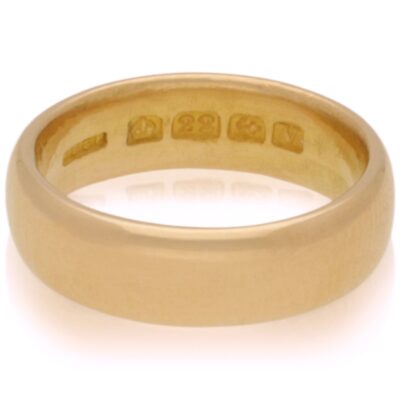 VINTAGE 22CT GOLD WEDDING RING - 1945